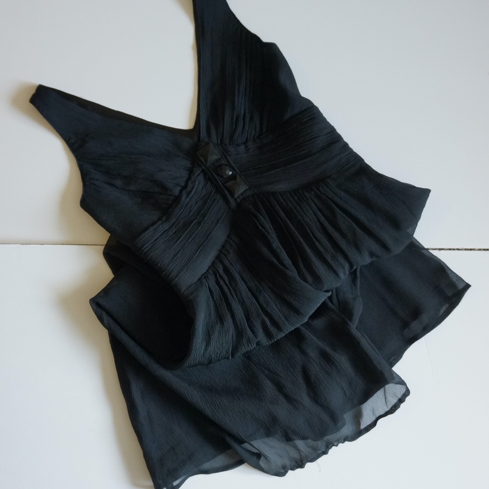 LBD 100% silk  Express black dress